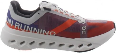 On Men's Cloudsurfer Trail Waterproof Running Shoes Sneakers (Mauve - Flame, 12 US) in Saudi Arabia