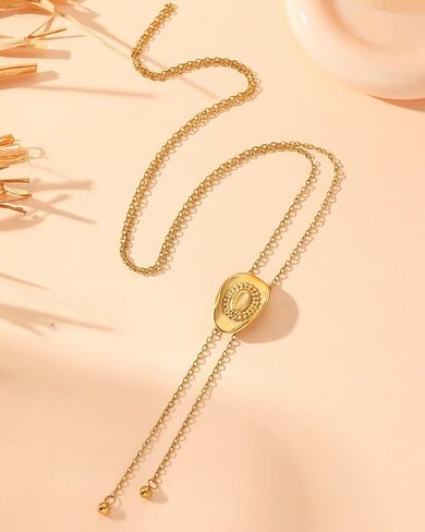 Western Cowgirl Hat Necklace for Women Dainty Bolo Tie Cowboy Necklace Long Gold Y Shaped Neck Chain Trendy Country Concert Jewelry Cowboy Carter Outfit Accessories in Saudi Arabia