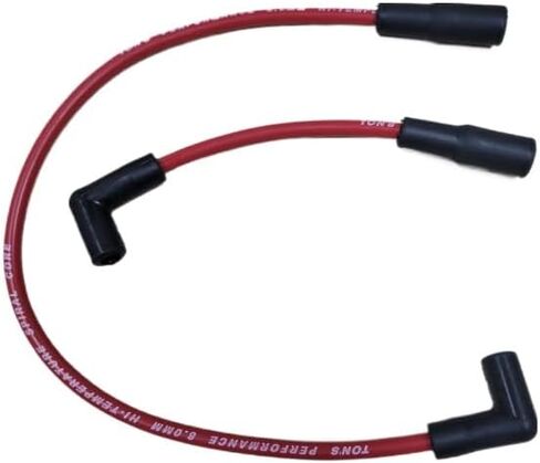 Red 8mm Spark Plug Wires for Harley Davidson Big Twin 1999-2017 FXD Dyna/Softail 99DYNA-RD in Saudi Arabia