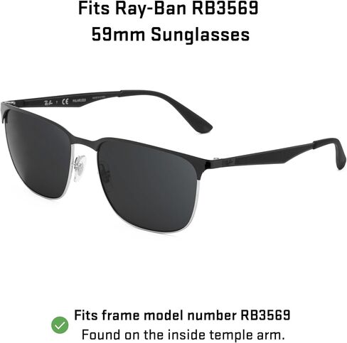 Revant Replacement Lenses for Ray-Ban RB3569 59mm sunglasses, Polarized Options, Anti-Scratch and Impact Resistant in Saudi Arabia