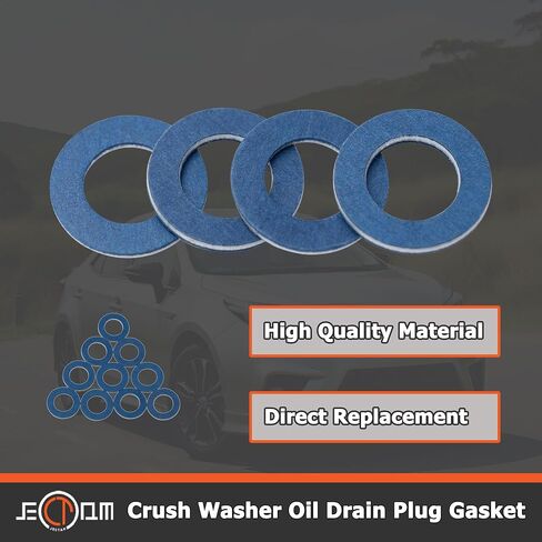 90430-12031 10 PCS Crush Washer Dial Drip Plug Gasket Crush Gasher متوافق مع قابس زيت Toyota lexus scion من الألومنيوم in Saudi Arabia