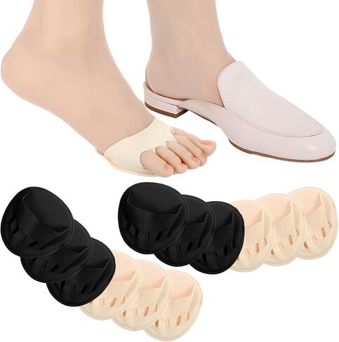 6 أزواج كرة من منصات القدم ، جوارب وسائد metatarsal تغطية أخمص القدمين الناعمة مع حشوة غير قاع غير قابلية لإعادة الاستخدام الجوارب غير المرئية للنساء الرجال العدائين راحة in Saudi Arabia