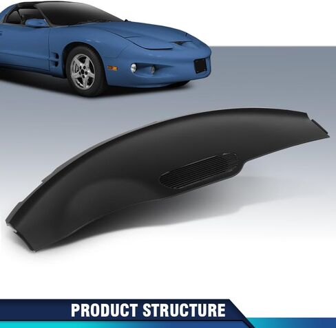 PIT66 Upper Dash Pad Panel Compatible with Chevy Camaro Pontiac Firebird 1997-1999 10422746 Black in Saudi Arabia