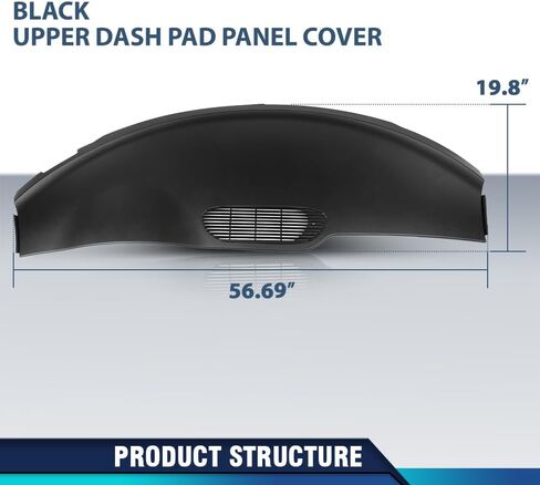 PIT66 Upper Dash Pad Panel Compatible with Chevy Camaro Pontiac Firebird 1997-1999 10422746 Black in Saudi Arabia