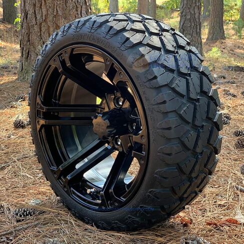 14 "Terminator Gloss Black Wheels and Stinger 20x8.5-14 in Kuwait