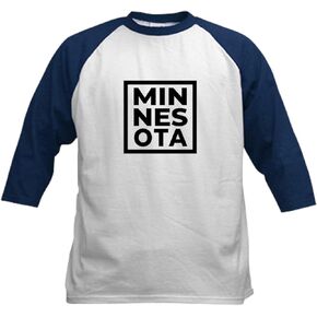 CafePress Minnesota Pride Native Men Women K Baseball Jersey Kids Cotton Baseball Jersey, 3/4 Raglan Sleeve Shirt in Saudi Arabia