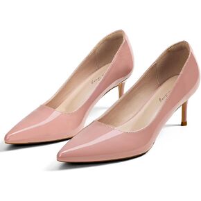 Elisabet Tang Kitten Heel Low Pumps 2.4 Inch Closed Pointed Toe Short Sexy Comfort Women Dressy Shoe at Work Office Date Prom Party Wedding Church in Kuwait