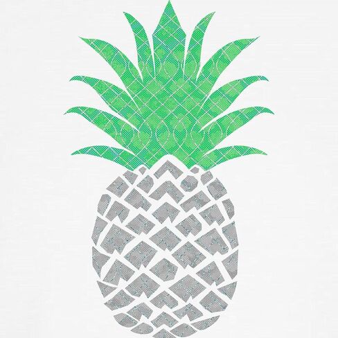 CafePress Gray Green Pineapple Cute Women Gi Baseball Jersey Kids Cotton Baseball Jersey, 3/4 Raglan Sleeve Shirt in Saudi Arabia