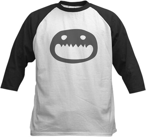 CafePress A Monster Face Kids Baseball Jersey Kids Cotton Baseball Jersey, 3/4 Raglan Sleeve Shirt in Saudi Arabia