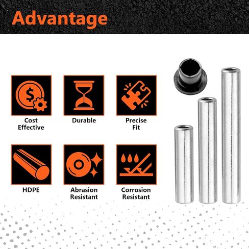 Suspension Front & Rear A-Arm Bushings Kit HDPE Heavy Duty Control Arm Bushing Set Compatible with Polaris Ranger 500 700 2005-2008 in Kuwait