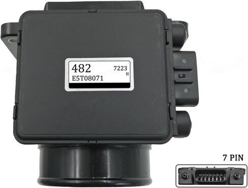 Air Flow Sensor Adapter MAF Mass Air Flow Sensor Fit MITSUBISHI LANCER 2.0L 2.4L 2002-2007 Compatible MIRAGE 1.8L 1998-2002 Compatible With MONTERO 1997-1999 MD343605 E5T08471 Air Meter Mount Base in Kuwait