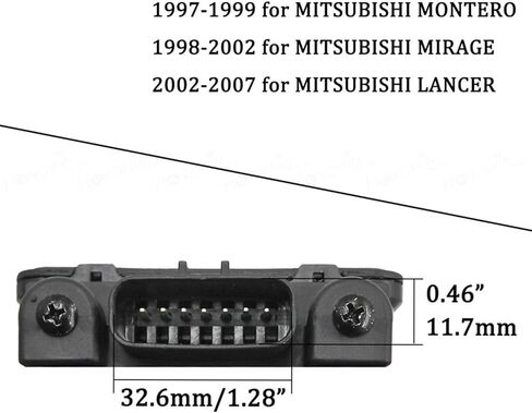 Air Flow Sensor Adapter MAF Mass Air Flow Sensor Fit MITSUBISHI LANCER 2.0L 2.4L 2002-2007 Compatible MIRAGE 1.8L 1998-2002 Compatible With MONTERO 1997-1999 MD343605 E5T08471 Air Meter Mount Base in Kuwait