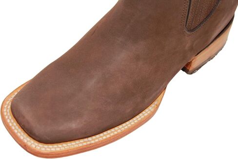 Women's Leather Short Ankle Cowboy Boots, Low Heel Western Bootie in Saudi Arabia