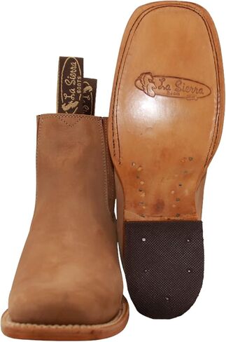 Women's Leather Short Ankle Cowboy Boots, Low Heel Western Bootie in Saudi Arabia
