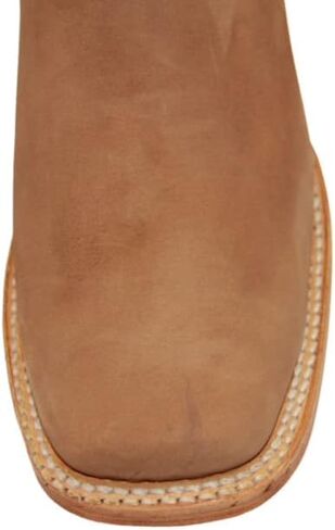 Women's Leather Short Ankle Cowboy Boots, Low Heel Western Bootie in Saudi Arabia