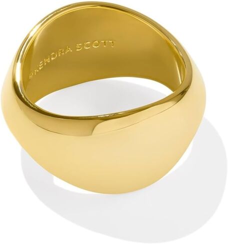خاتم فرقة Kendra Scott للسيدات Kaia ، خاتم ذهبي كبير ، مجوهرات ذهبية مكتنزة in Saudi Arabia
