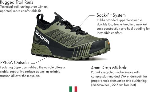 SCARPA Men's Ribelle Run 2 Trail Running Shoes - Lightweight, Performance Trail Runners in Saudi Arabia
