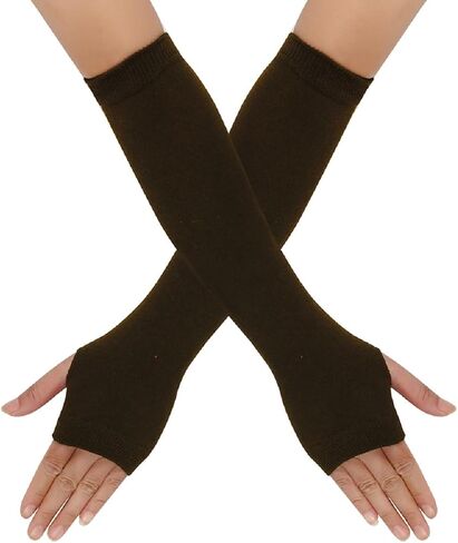 Fingerless Gloves For Women Striped Am Warmers Adult Hand Warmer Glove in Saudi Arabia