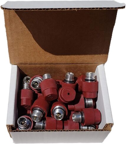 شراء التزويد التلقائي # BAS03011 (25 عدد) M12x1.5 الذكور عالية الجانب A/C شحن صمام الشحن يشمل استبدال Caps ما بعد البيع لـ MT0105 ، 800-955 ، 59946 ، GM 52458184 ، 15-5438 in Kuwait