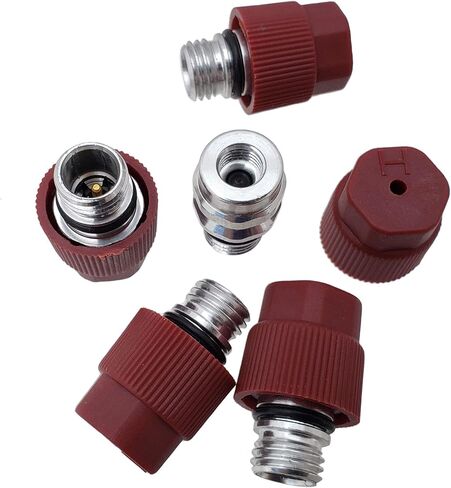 شراء التزويد التلقائي # BAS03011 (25 عدد) M12x1.5 الذكور عالية الجانب A/C شحن صمام الشحن يشمل استبدال Caps ما بعد البيع لـ MT0105 ، 800-955 ، 59946 ، GM 52458184 ، 15-5438 in Kuwait