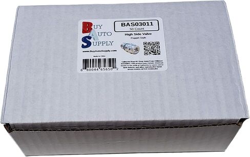 شراء التزويد التلقائي # BAS03011 (25 عدد) M12x1.5 الذكور عالية الجانب A/C شحن صمام الشحن يشمل استبدال Caps ما بعد البيع لـ MT0105 ، 800-955 ، 59946 ، GM 52458184 ، 15-5438 in Kuwait