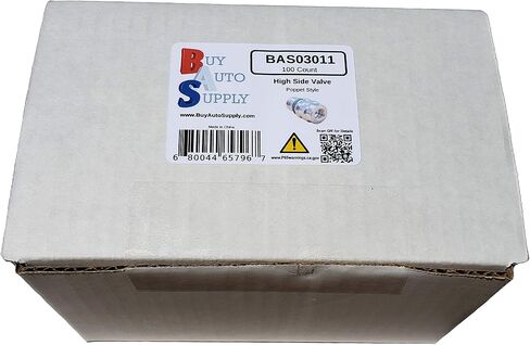 شراء التزويد التلقائي # BAS03011 (25 عدد) M12x1.5 الذكور عالية الجانب A/C شحن صمام الشحن يشمل استبدال Caps ما بعد البيع لـ MT0105 ، 800-955 ، 59946 ، GM 52458184 ، 15-5438 in Kuwait
