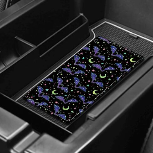 Leather Car Registration and Insurance Card Holder, Cute Car Accessories Vehicle Glove Box Car Organizer for Documents, Cards, License Black White Checkerboard in Kuwait