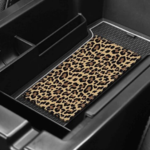Leather Car Registration and Insurance Card Holder, Cute Car Accessories Vehicle Glove Box Car Organizer for Documents, Cards, License Black White Checkerboard in Kuwait