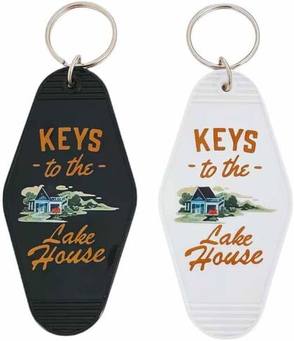 4pcs Lake House Keychain Bulk Keys To The Lake House Key Chain Motel Key Ring New Home Key Chain in Kuwait