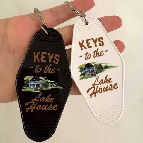 4pcs Lake House Keychain Bulk Keys To The Lake House Key Chain Motel Key Ring New Home Key Chain in Kuwait