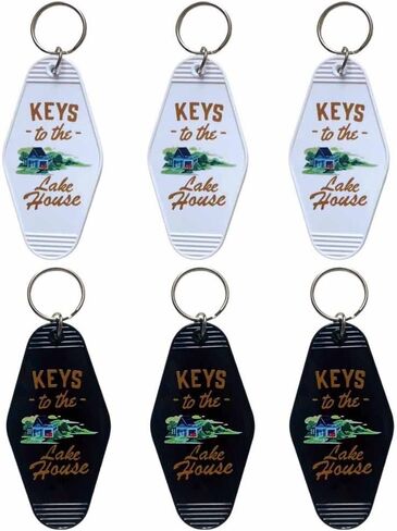 4pcs Lake House Keychain Bulk Keys To The Lake House Key Chain Motel Key Ring New Home Key Chain in Kuwait
