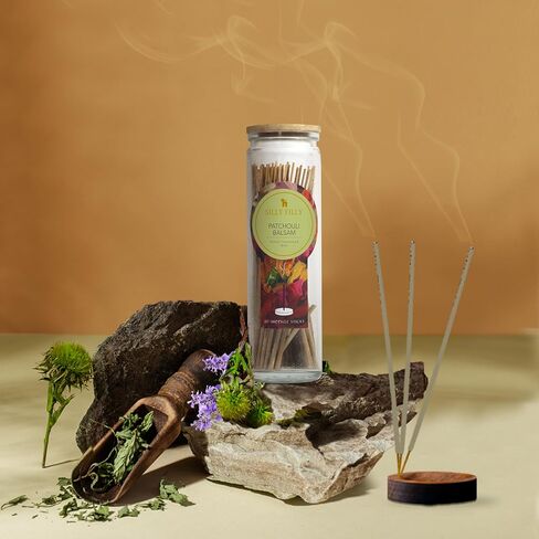 Velvet Musk Incense Sticks - Set of 80 (6" Each) in Glass Jar | Natural & Non-Toxic (Sleep) in Saudi Arabia