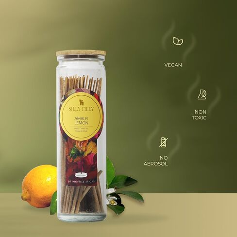 Velvet Musk Incense Sticks - Set of 80 (6" Each) in Glass Jar | Natural & Non-Toxic (Sleep) in Saudi Arabia