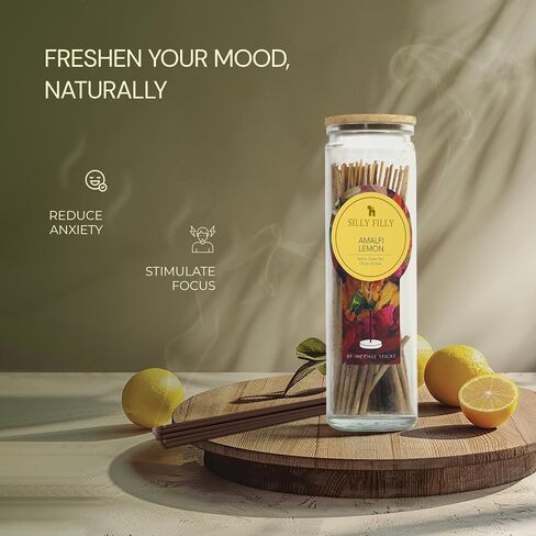 Velvet Musk Incense Sticks - Set of 80 (6" Each) in Glass Jar | Natural & Non-Toxic (Sleep) in Saudi Arabia