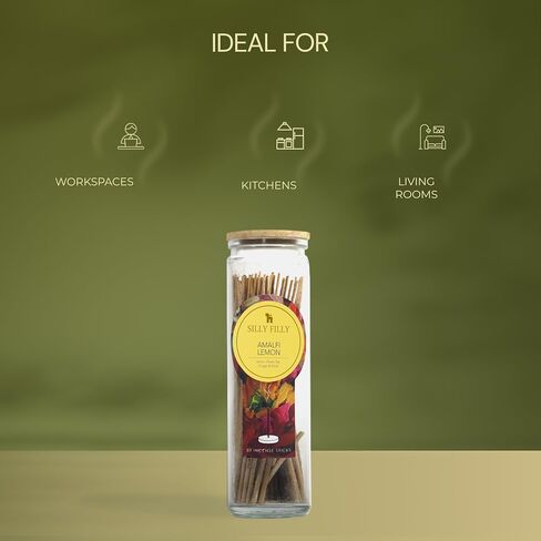 Velvet Musk Incense Sticks - Set of 80 (6" Each) in Glass Jar | Natural & Non-Toxic (Sleep) in Saudi Arabia