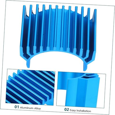 Homoyoyo Motor Heat Sink Compatible Brushed Motors Enhanced Cooling Alloy Radiator for Rc Cars Trucks Engines Construction in Saudi Arabia
