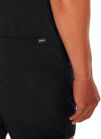 Eddie Bauer Ripstop Tech Pull On Mens Summer Shorts, Cargo Shorts with Pockets, Men's Clothing Essentials - Black X-Large in Saudi Arabia