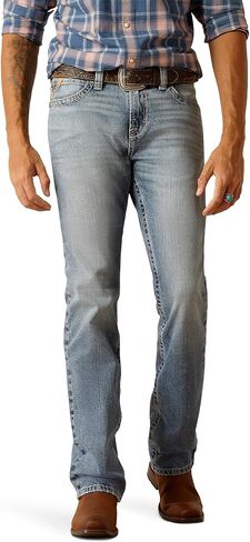 ARIAT Men's M8 Ricardo Memphis Dark Wash Modern Slim Stretch Denim Jeans Blue 33W x 30L in Saudi Arabia