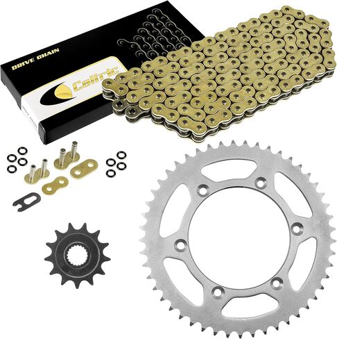 Caltric Gold O-Ring Drive Chain و Sprockets Kit متوافقة مع Yamaha YZ250F YZ 250F 2005 2006 2007-2009 2011 in Saudi Arabia