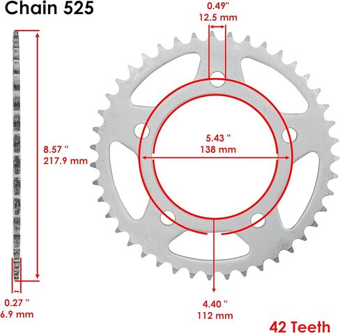 سلسلة محرك Caltric و Sprockets مجموعة متوافقة مع Honda VT750DC Shadow Spirit 750 2000 2001 2002 2003 in Kuwait