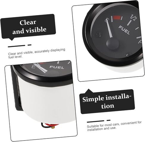 PRETYZOOM 12v Car Fuel Level Gauge Fuel Indicator Accurate Level Measurement for Vehicles Easy Installation Durable Design for Long-Term Use Suitable for Engineering and Retrofitting in Saudi Arabia