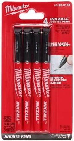 Milwaukee PEN FINE POINT ULTRA BLACK 4PK 48-22-3164 in Saudi Arabia