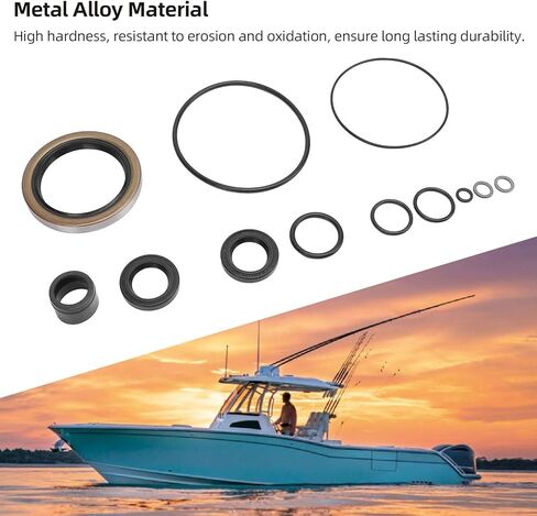 Aramox Upper Drivway Seable Seal Kit ، سبيكة معدنية استبدال الأداء المحسّن لـ Mercruiser Stern Drive One Gen II Fits 1991-1998 Model in Saudi Arabia