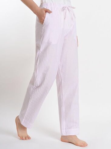 Latuza Women's Petite Seersucker Pajama Pants Cotton Pj Lounge Bottoms in Saudi Arabia