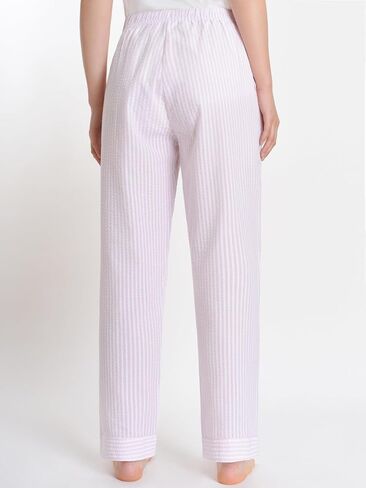 Latuza Women's Petite Seersucker Pajama Pants Cotton Pj Lounge Bottoms in Saudi Arabia