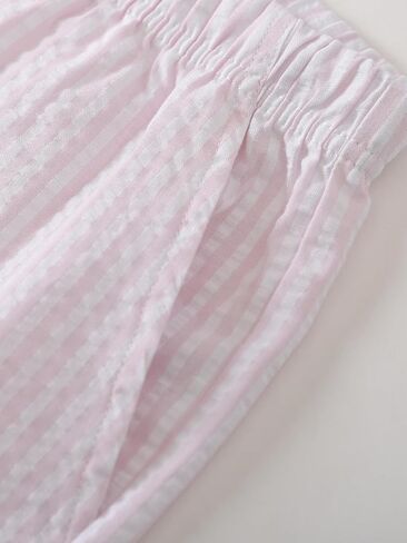 Latuza Women's Petite Seersucker Pajama Pants Cotton Pj Lounge Bottoms in Saudi Arabia