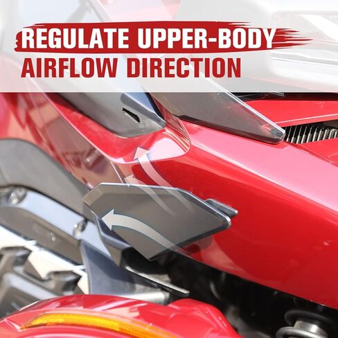 A & UTV PRO LOWER DIPLECTORS ALPLECTORS LOMED RET FOR SPYDER RT ، أجنحة انحراف الهواء الجانبي من أجل CAN-AM Spyder RT 2020-2025 ، استبدل OEM # 219401088،2pcs in Kuwait
