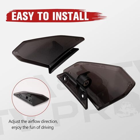 A & UTV PRO LOWER DIPLECTORS ALPLECTORS LOMED RET FOR SPYDER RT ، أجنحة انحراف الهواء الجانبي من أجل CAN-AM Spyder RT 2020-2025 ، استبدل OEM # 219401088،2pcs in Kuwait