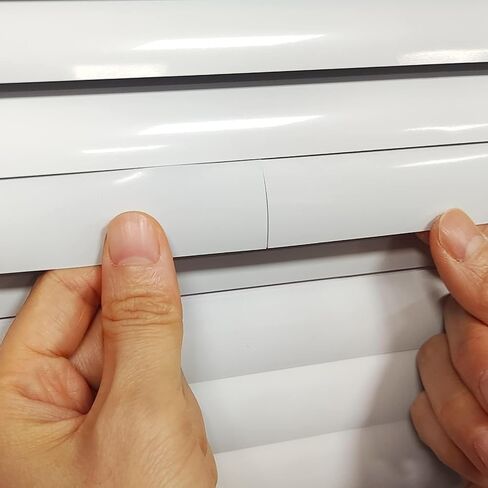 12 PCS Slats أفقي بديلة استبدال ، أبيض 1 بوصة 1 بوصة فينيل مصغرة علامات الإصلاح الأعمى الأفقي ، أعمى لشرائح بديلة بديلة الستائر الأفقية (1 "W × 3" L) ، 6 مع ثقوب السلسلة ، 6 بدون in Kuwait