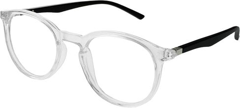 OPULIZE Met 2 Pack Large Mens Womens Grey Clear Black Arms Reading Sunglasses Reading Glasses UV400 SS60-7C in Saudi Arabia